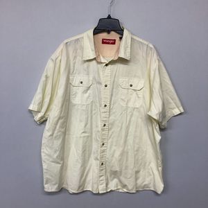 Wrangler Men Short Sleeve Button Shirt Top Size 3XL Cotton M059 -3